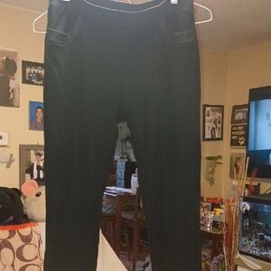 Black Dress Pants Velor/Fleece Lining Size 4